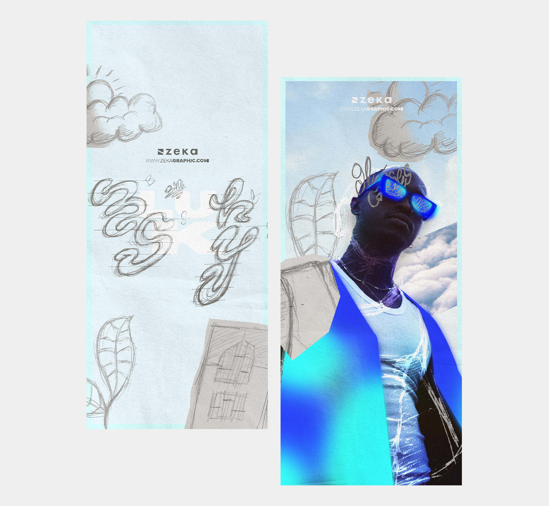 Sketch Pencil Drawings Poster Flyer Design Inspiration Zeka Design 01