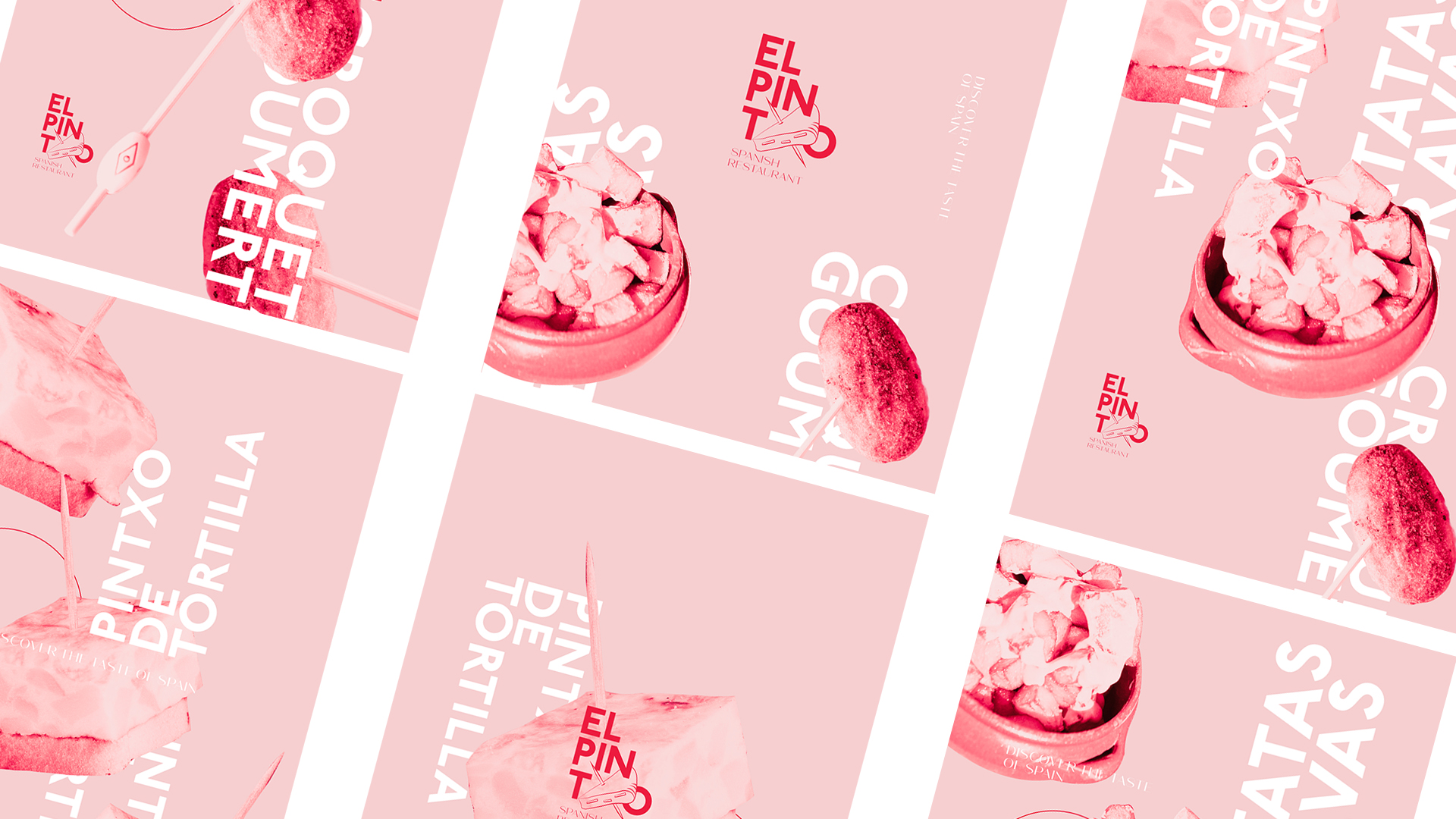 Spanish Restaurant Poster Design Series