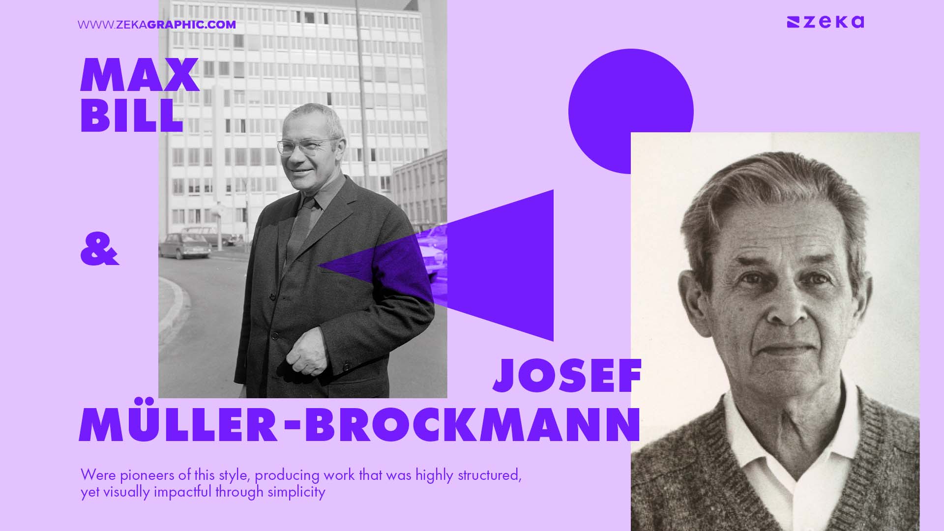 The influience of Max Bill AND Josef Müller-Brockmann in Bold Minimalism