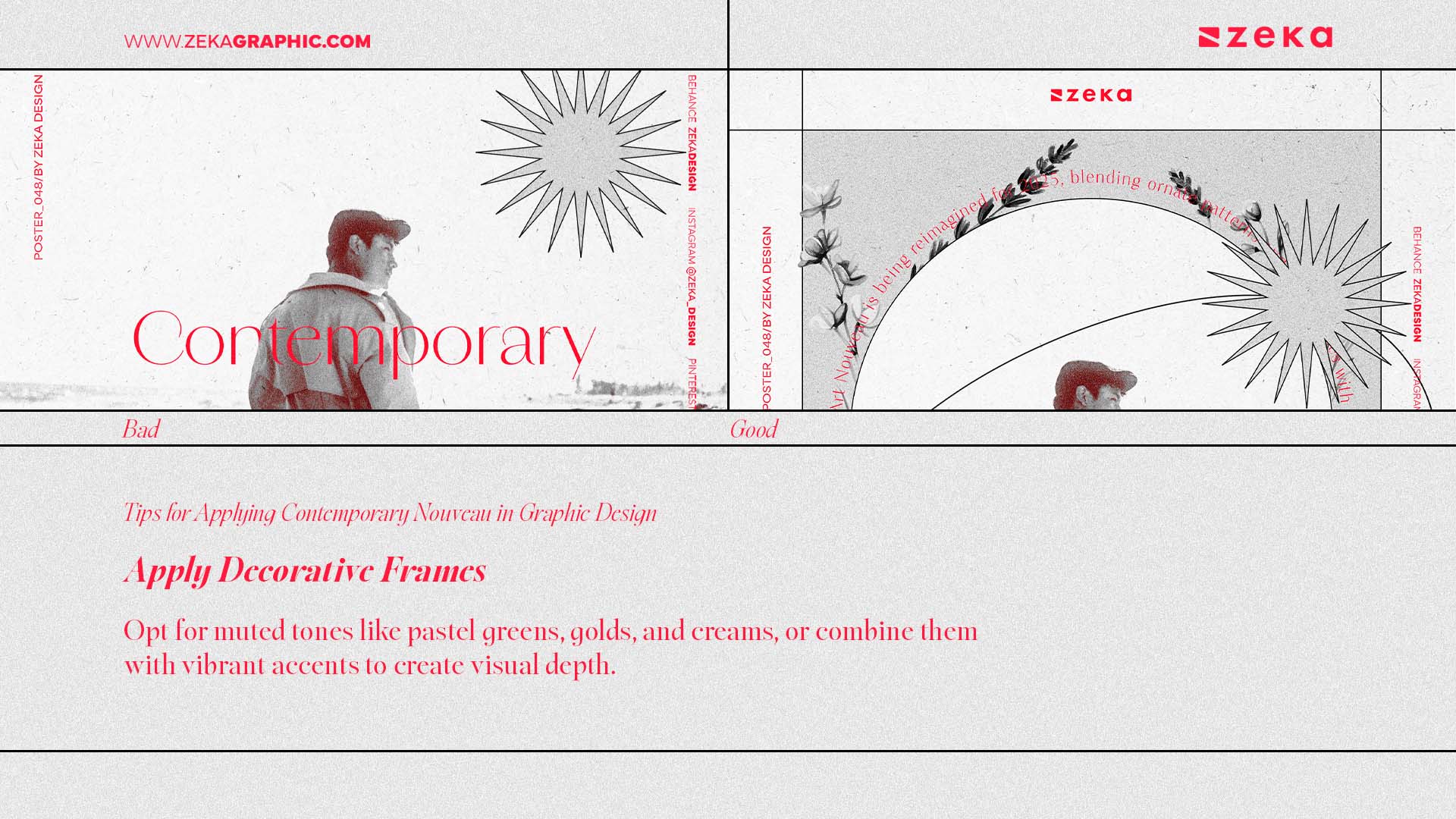Tips for Applying Contemporary Nouveau in Graphic Design Apply Decorative Frames