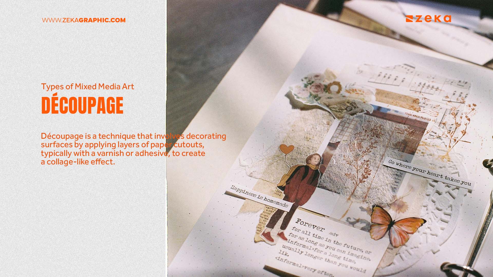 Types of Mixed Media Art Découpage