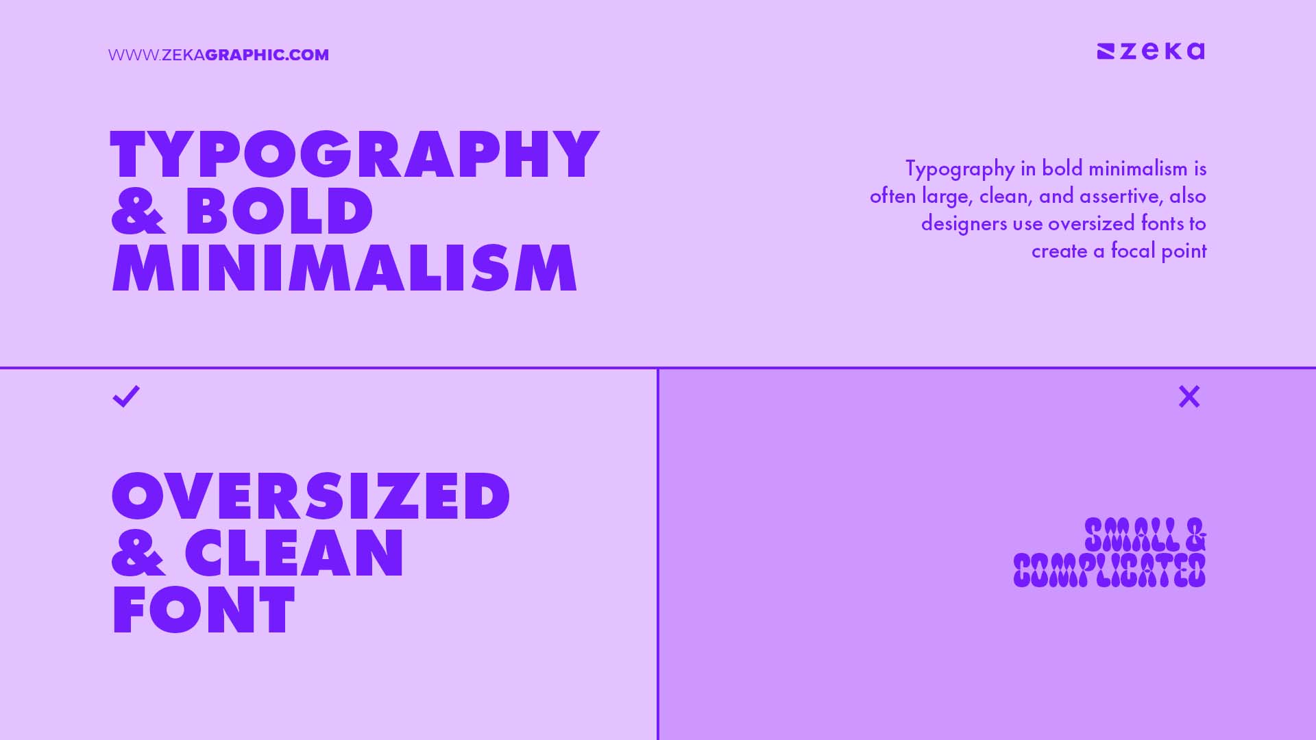 Typography and Bold Minimalism