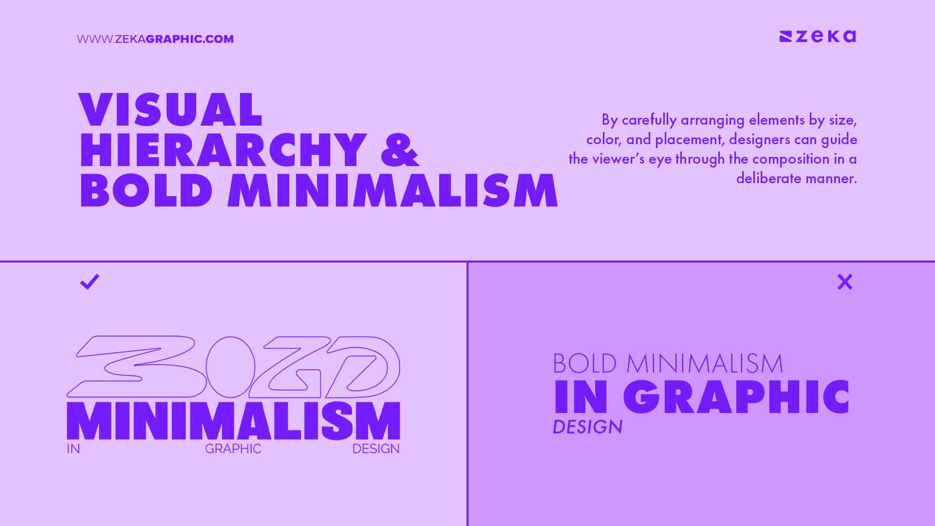 Visual Hierarchy and Bold Minimalism