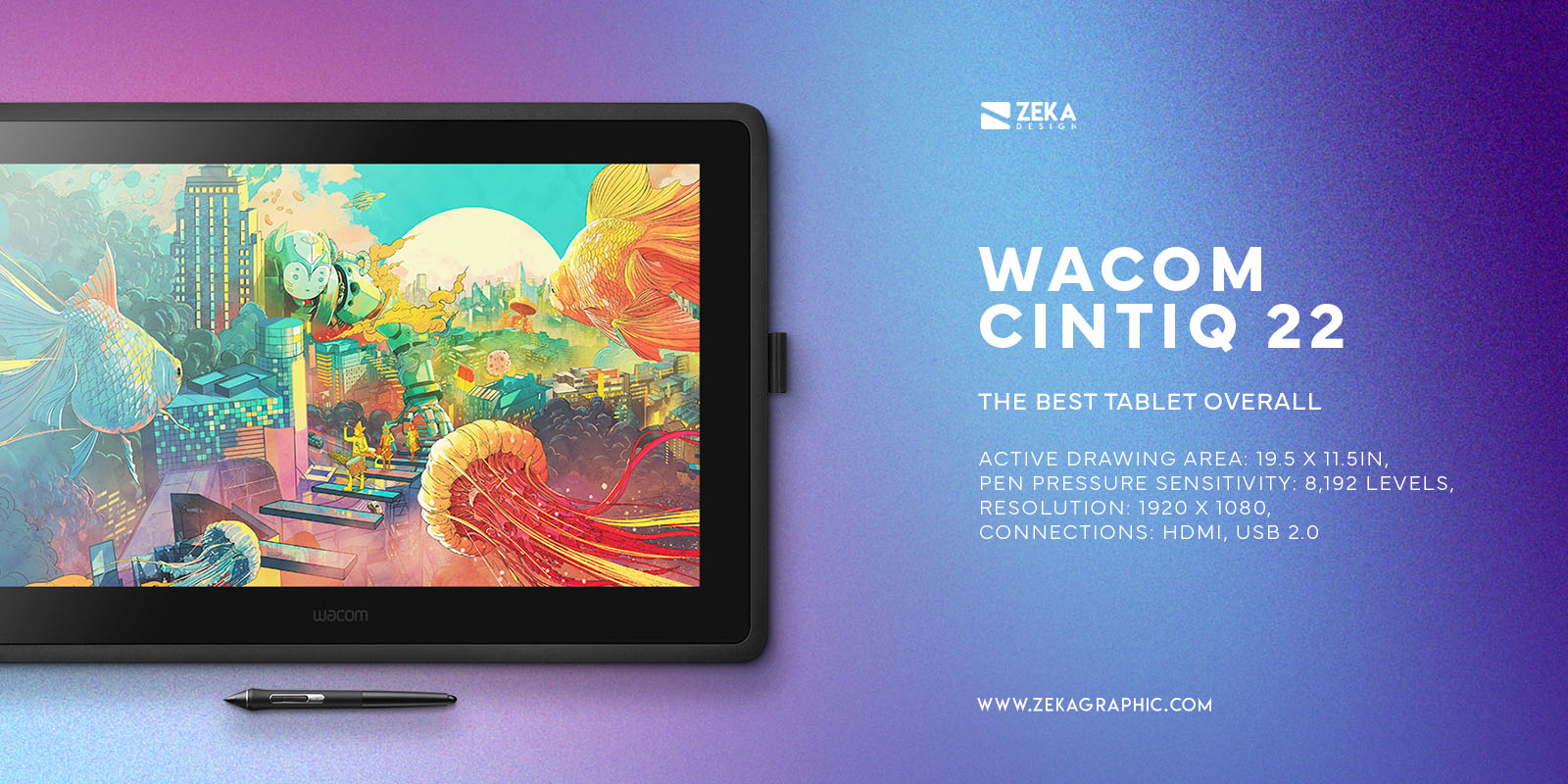 Wacom Cintiq 22 The best Tablet Overall